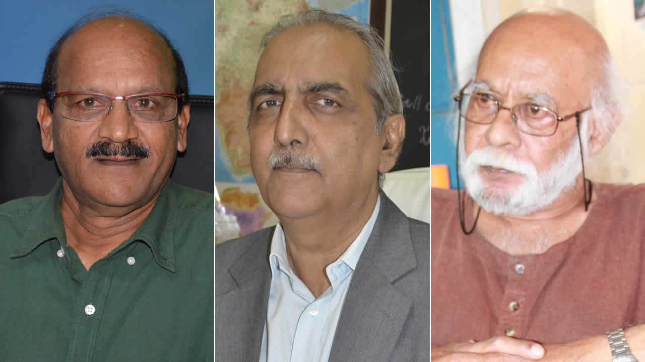 Faizal Jeeroobarkhan, Rajiv Servansingh et Ram Seegobin.