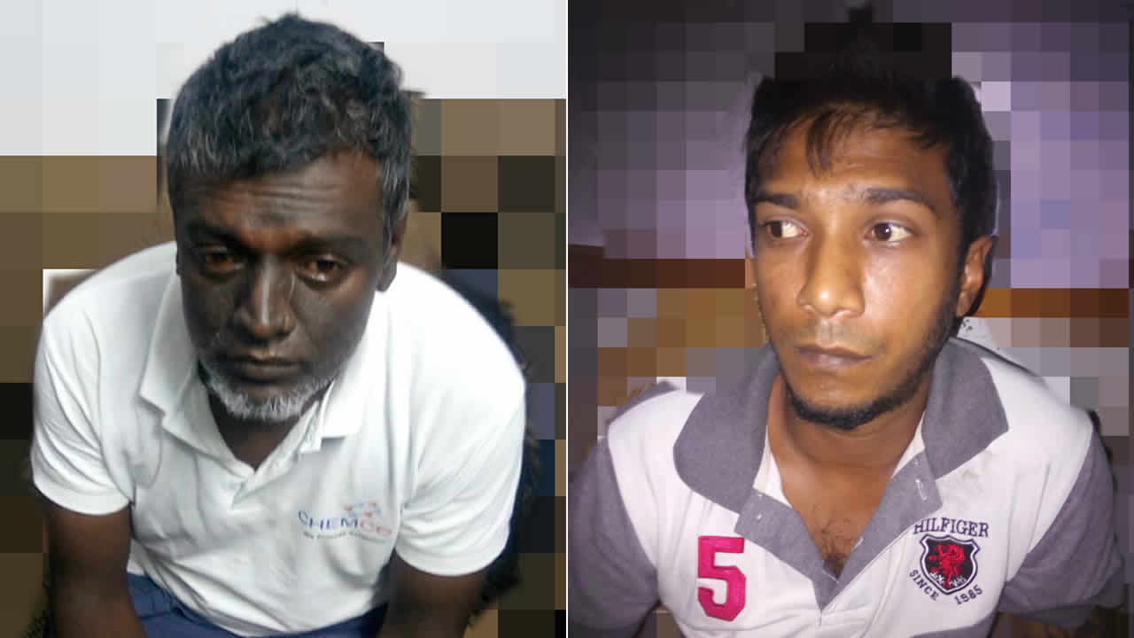 Les deux suspects Ashvin Kisnah et Veeraj Ramsarran.