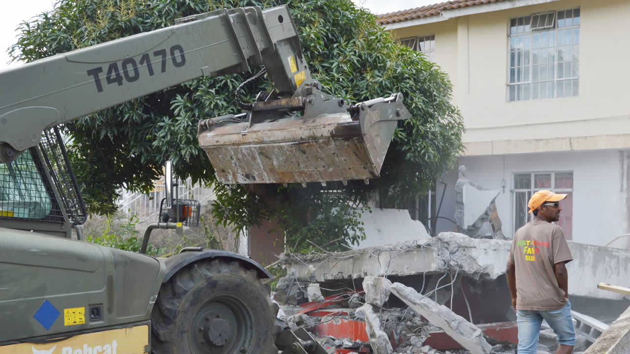 Démolition des maisons