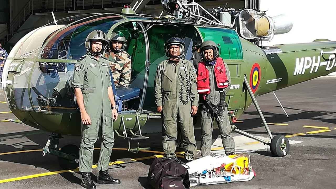 L'équipe de l'Helicopter Squadron de la police