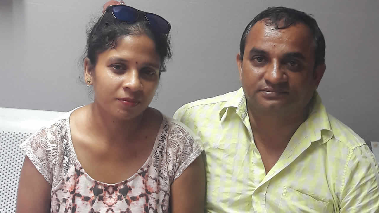 Reshma et Ashok Kumar.