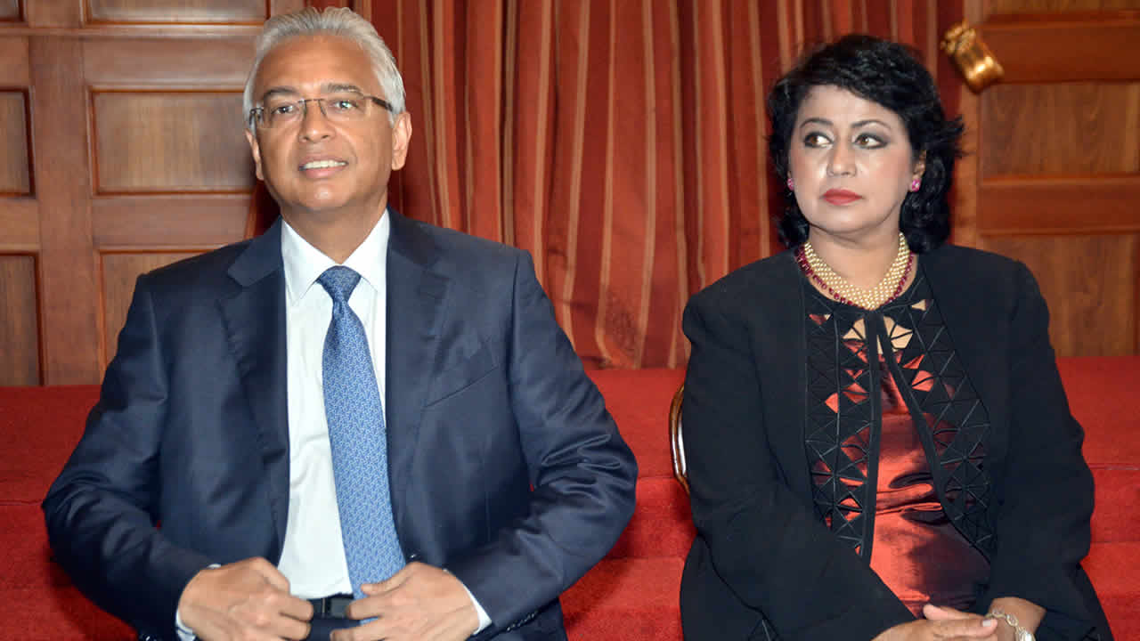 Pravind Jugnauth et Ameenah Gurib-Fakim