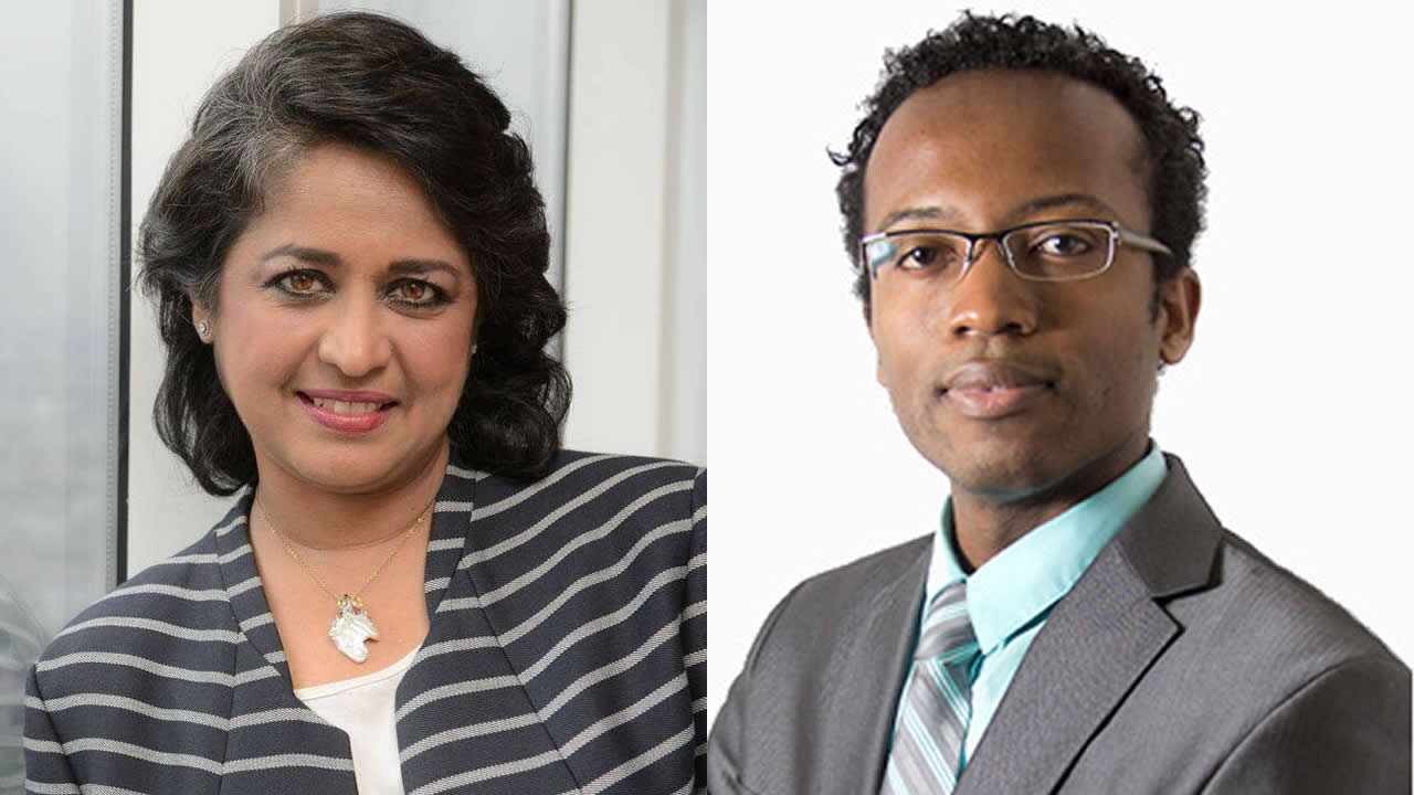 Ameenah Gurib-Fakim et Landry Signé.