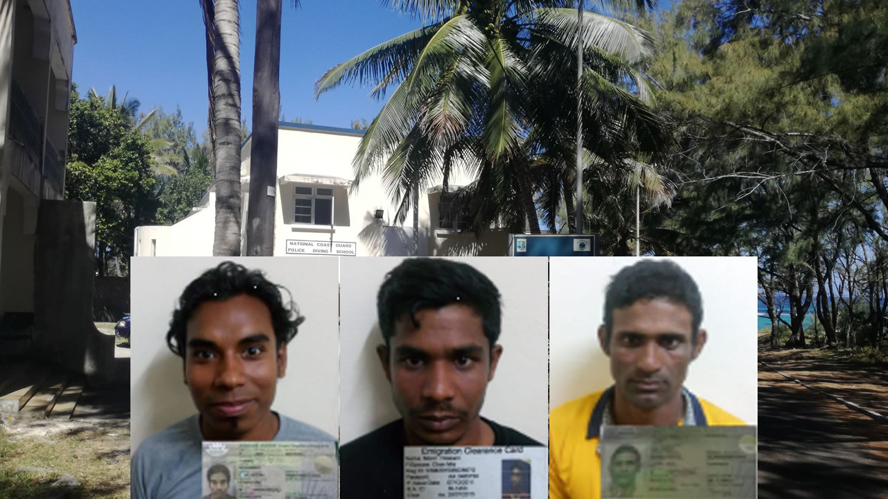 Les trois clandestins bangladais.