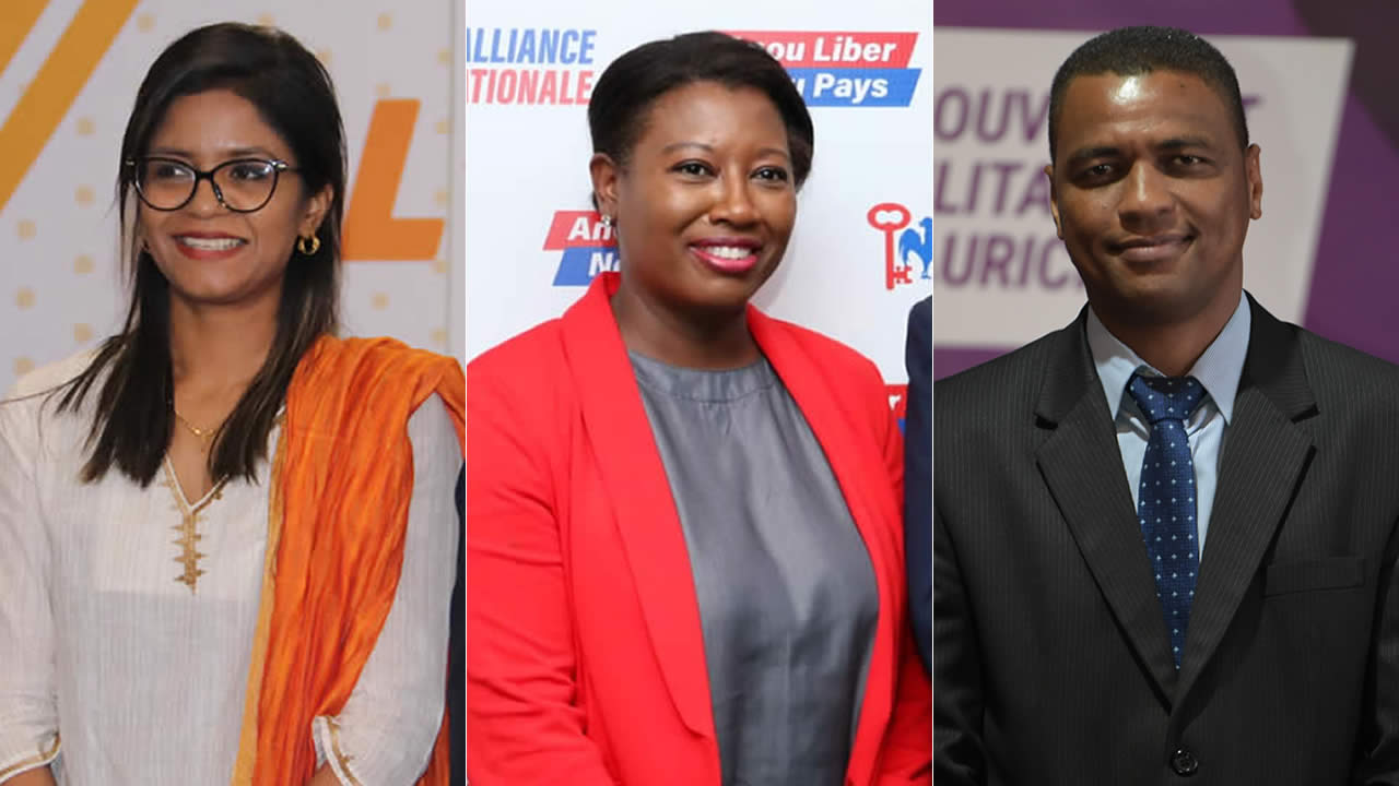 Subhasnee Luchmun Roy, Mireille Martin et Ludovic Caserne