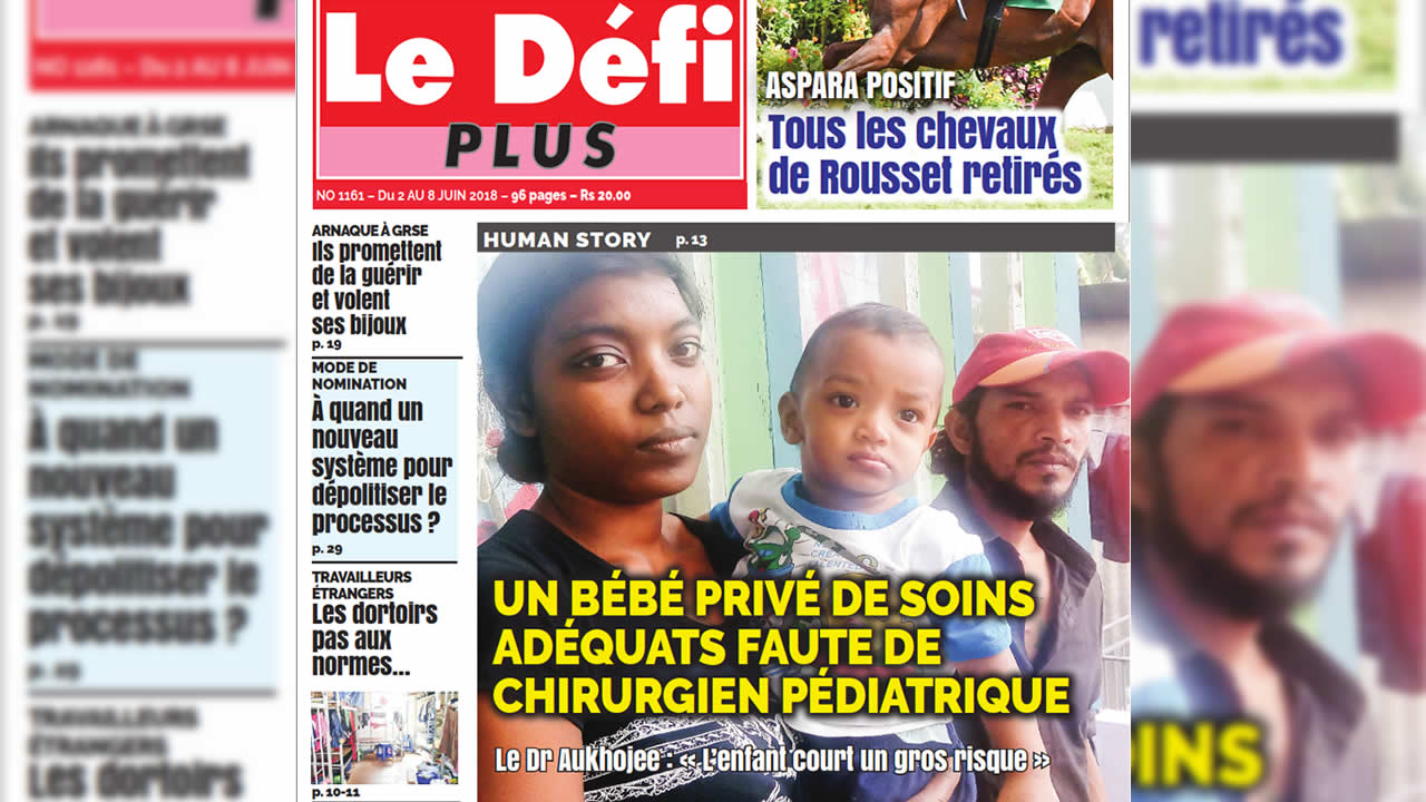 Bébé souffrant d’une hernie