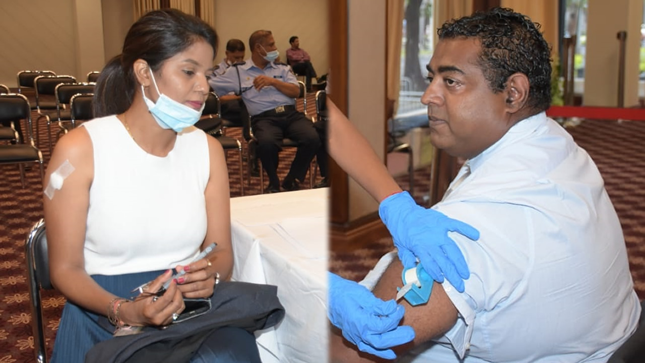 Subashnee Luchmun Roy et Patrice Armance.