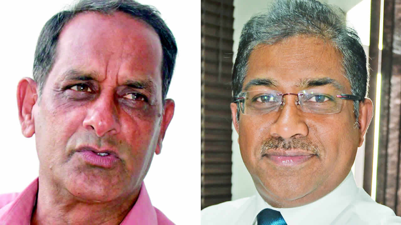 Raffick Bahadoor et Sen Ramsamy.