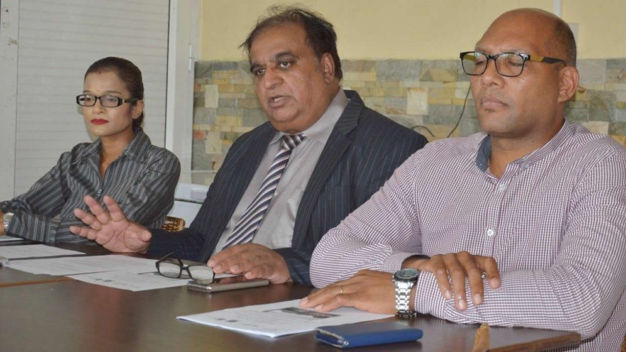 Vidya Jugoo, Rajen Narsinghen et Didier Michel