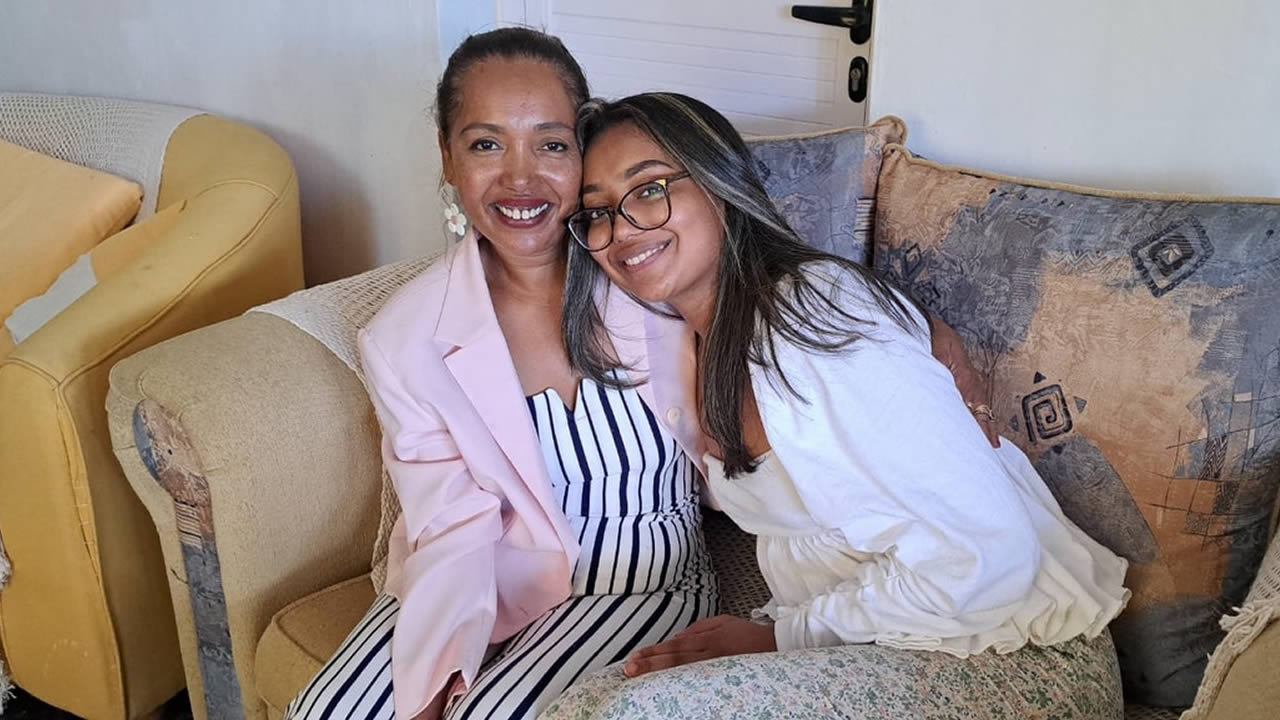 Jade et sa maman Daniella Apollon sont très complices.