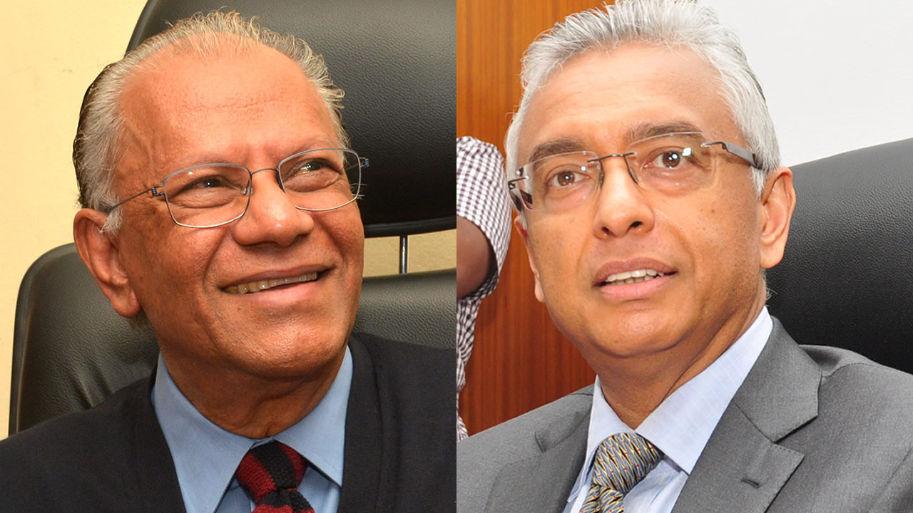 Navin Ramgoolam et Pravind Jugnauth
