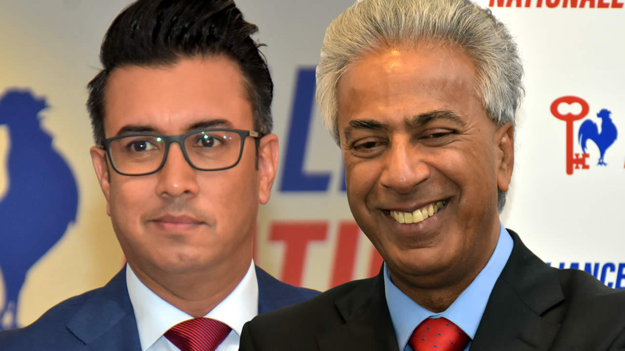 Shakeel Mohamed et Arvin Boolell.