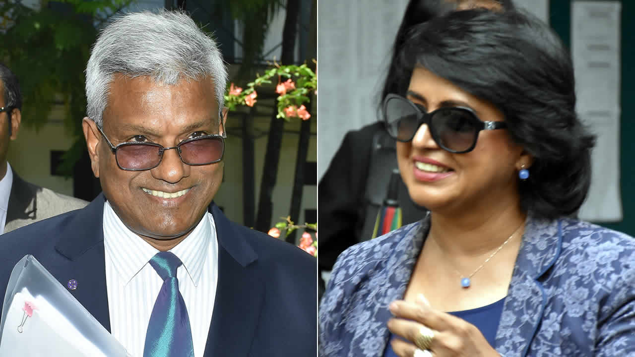Ameenah Gurib-Fakim et Dass Appadu.