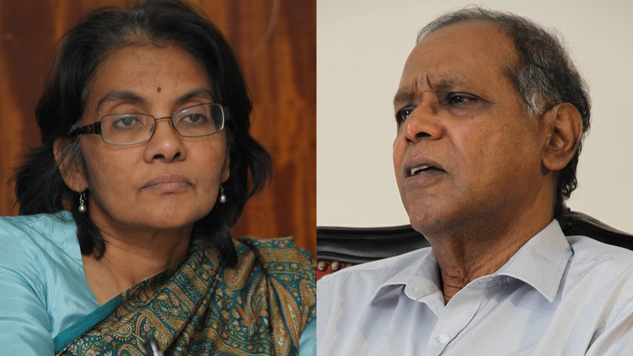 Vijaya Teelock et Sadaseeven Reddy.