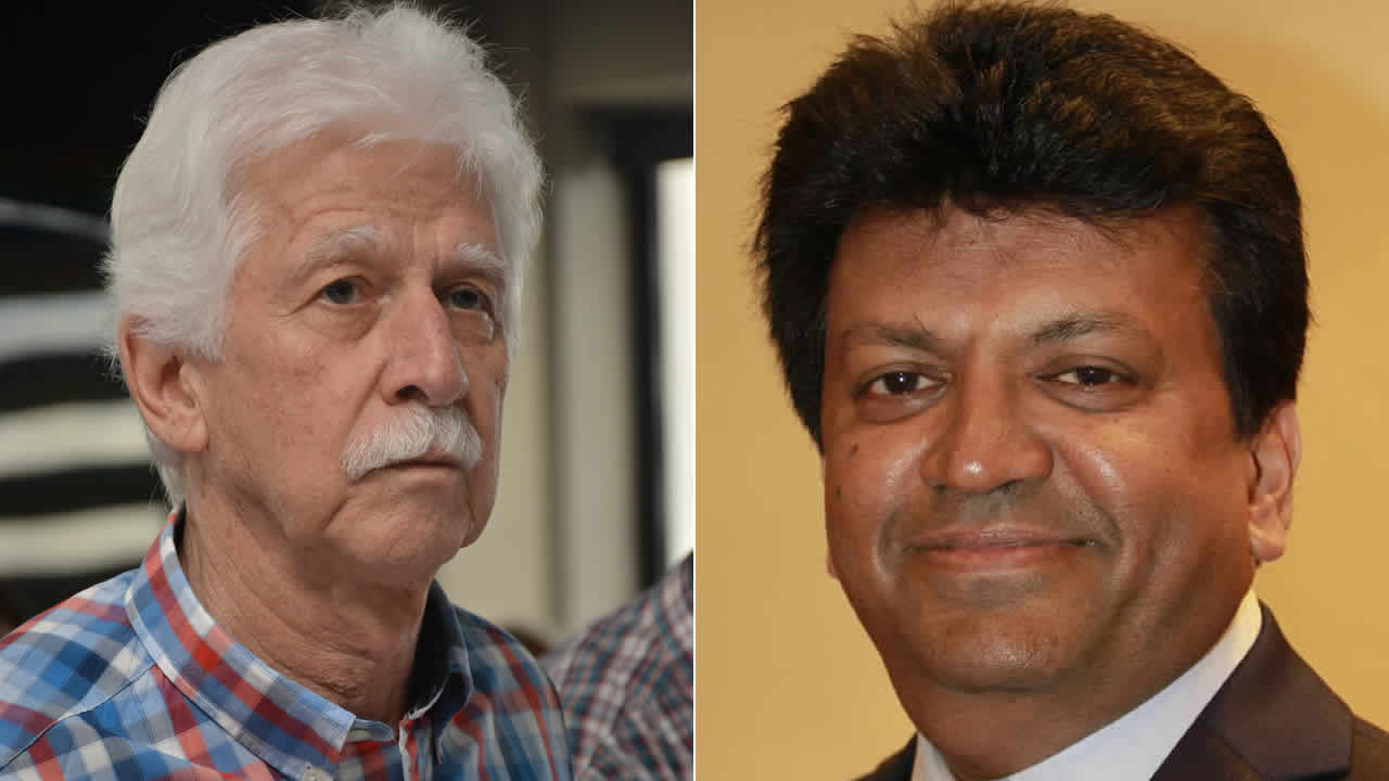 Paul Bérenger et Pradeep Jeeha