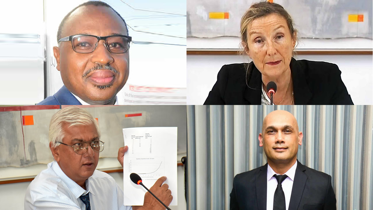 Dr Laurent Musango, Dr Vasantrao Gujadhur, Dr Catherine Gaud et Dr Kailesh Jagutpal.