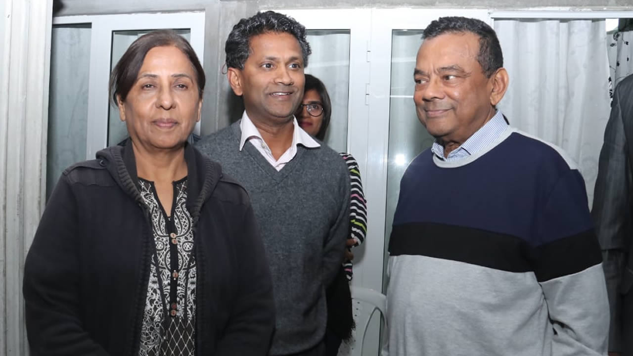 Les trois candidats de l'Alliance Morisien, dont les Nos 2 et 4 du GM.