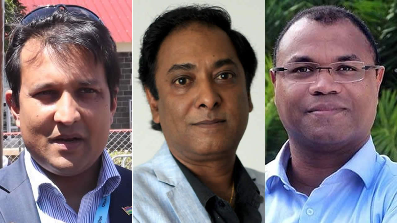 Yuvan Beejadhur, Dev Sunnassy et Patrick Belcourt.