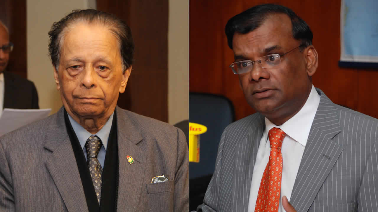 Sir Anerood Jugnauth et Rama Sithanen