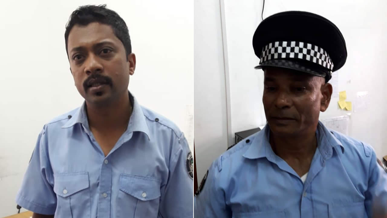 Suraj Heereelall et Danny Bhowaneedin.