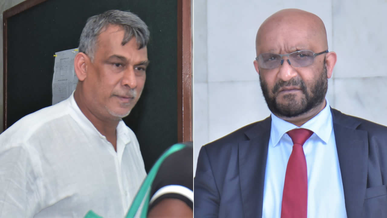 Ahmad Ibrahim Gopee et Vinay Deelchand
