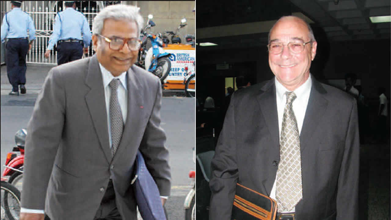 Sir Harry Tirvengadum et Gérard Tyack