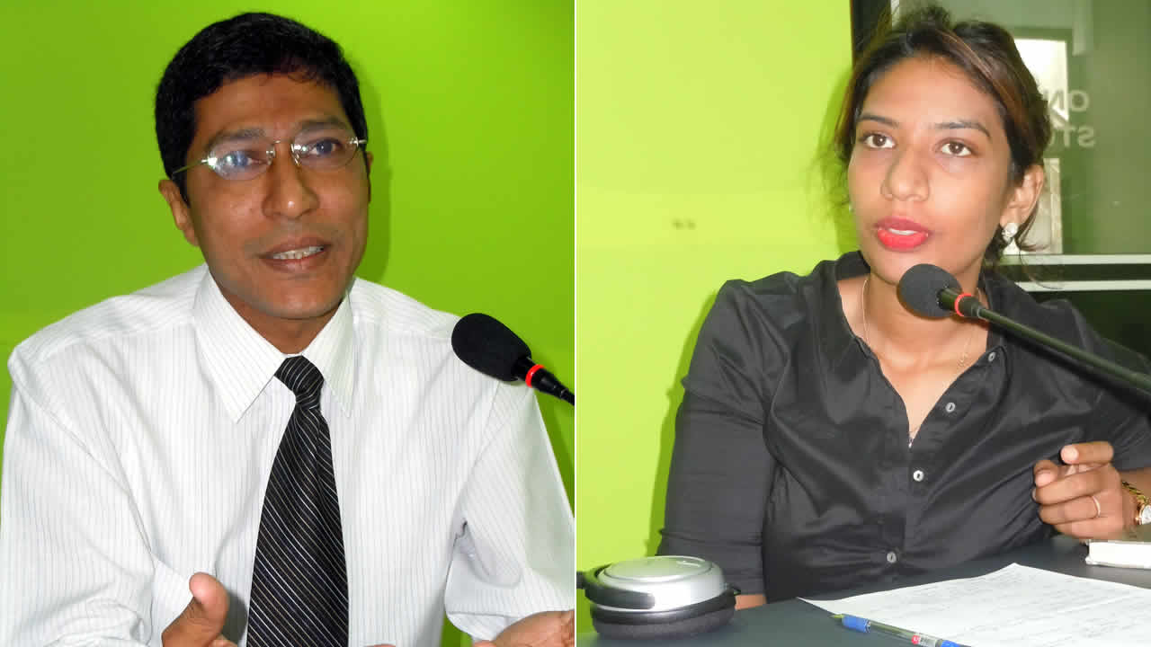 Le Dr T. Bachoo, pédiatre et endocrinologue et Mlle T. Soobrah, nutritioniste sont les invités de l’émission Xplik ou cas santé.