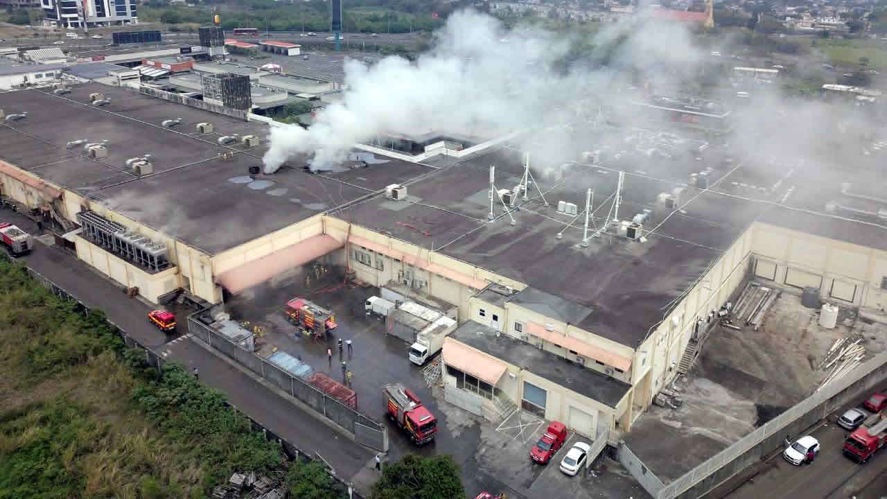 Incendie à l’entrepôt de Shoprite