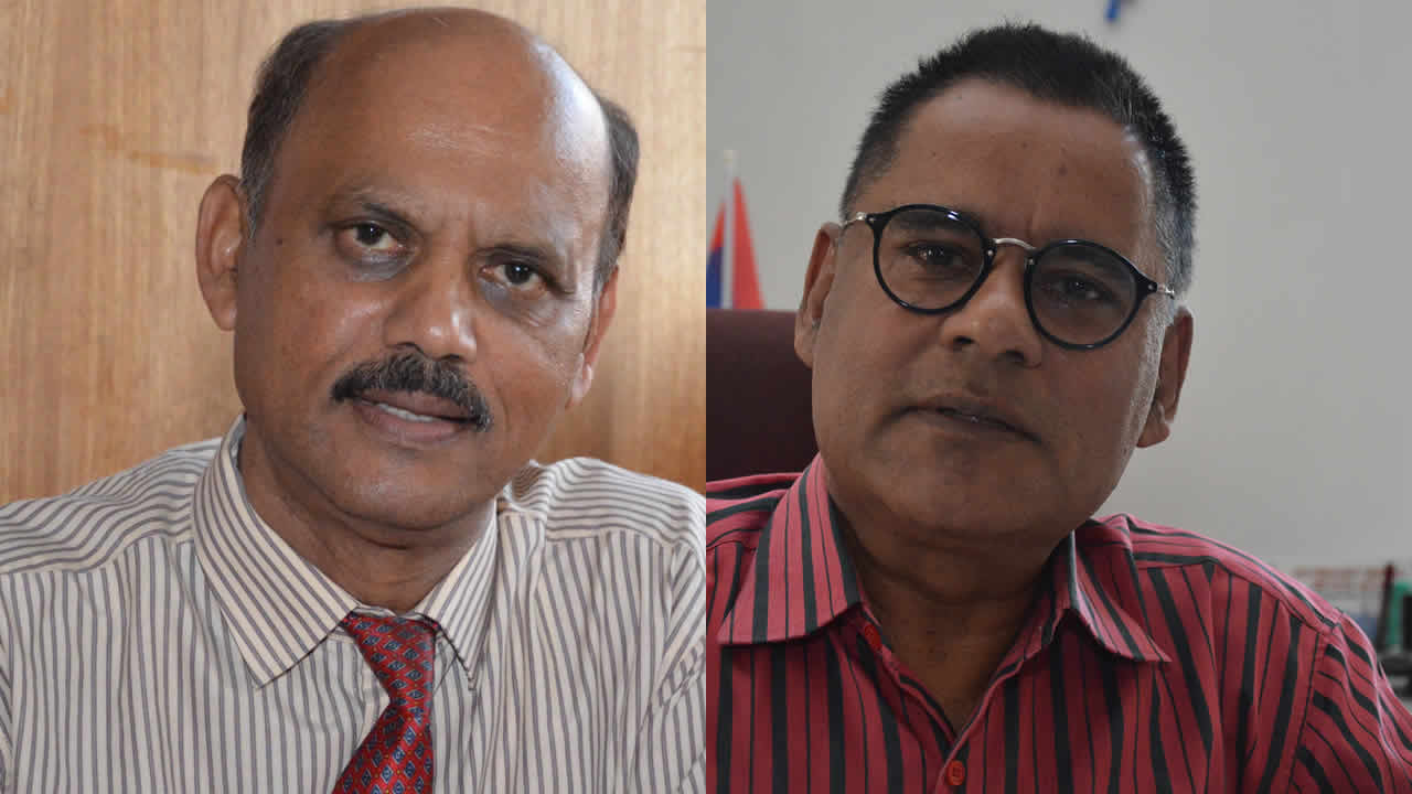 Radhakrishna Sadien et Rashid Imrith