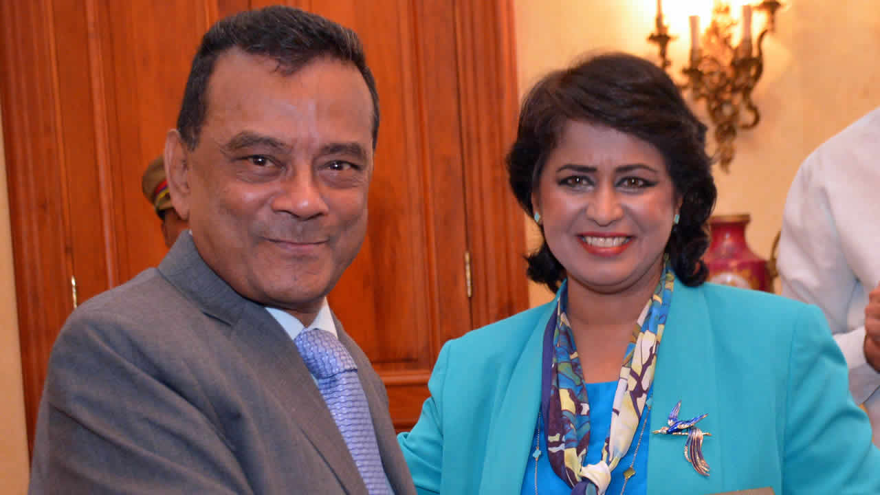 Ivan Collendavelloo et Ameenah Gurib-Fakim 