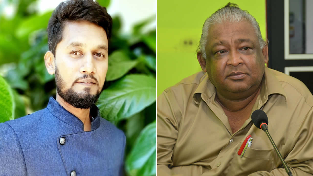 Dr Vikash Halkhoree et Le Dr Bassoodev Goolaub.