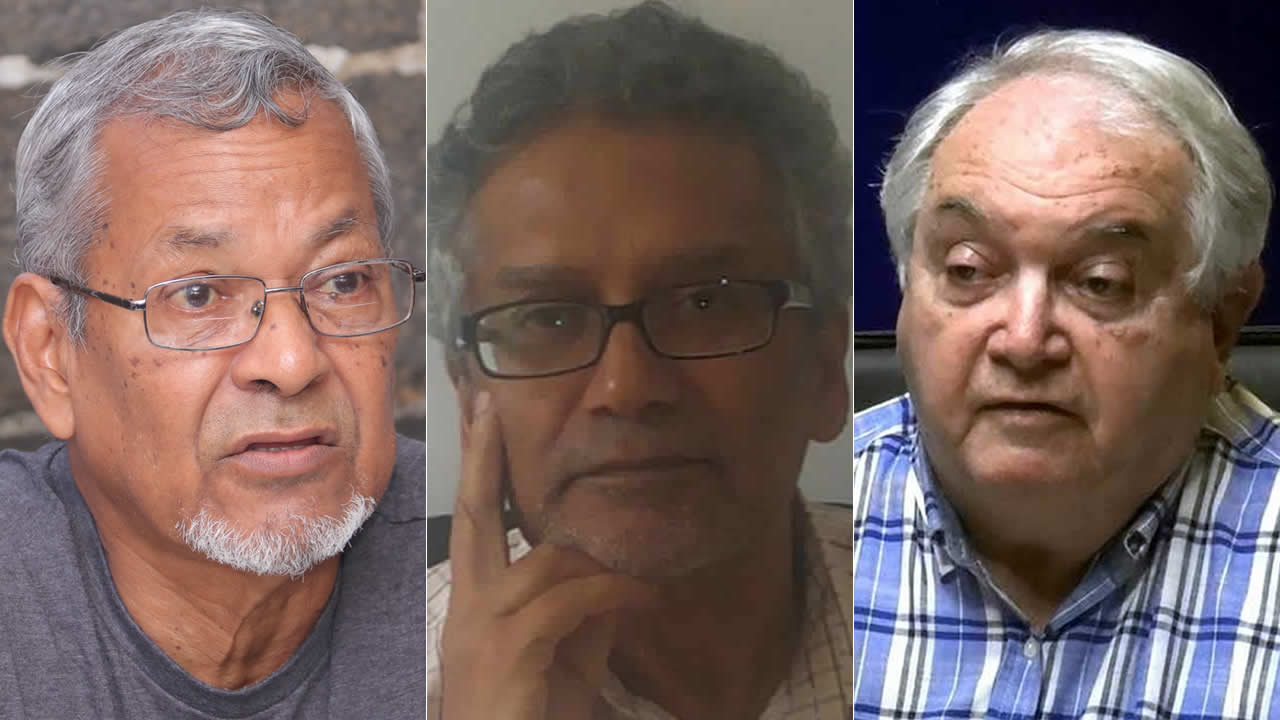 Jack Bizlall, Kris Valaydon et Yvan Martial 