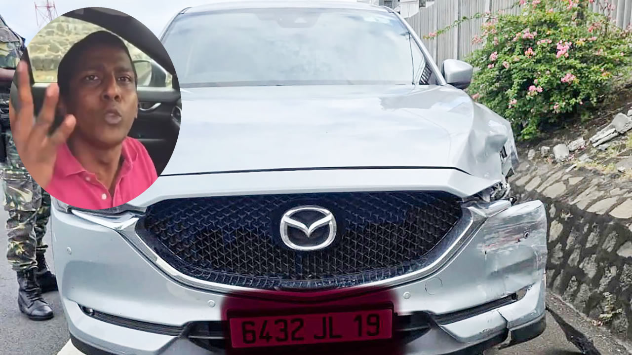 La voiture du fils de l’ancien ministre a été endommagée.