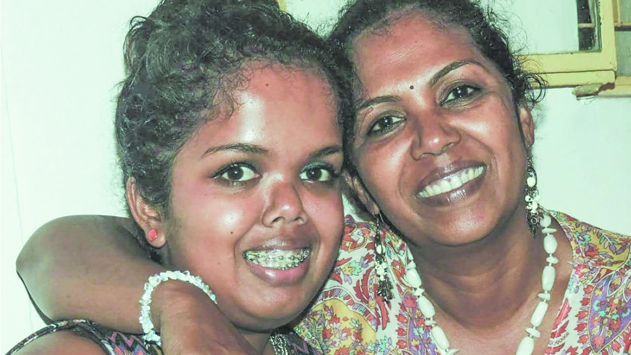 Sa mère Jocelyne, véritble pilier de sa vie.