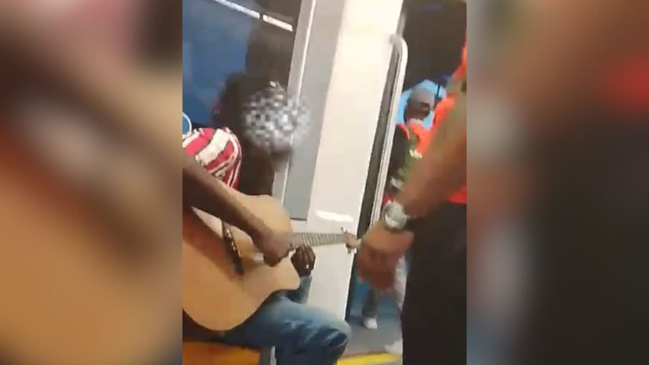 Guitariste metro