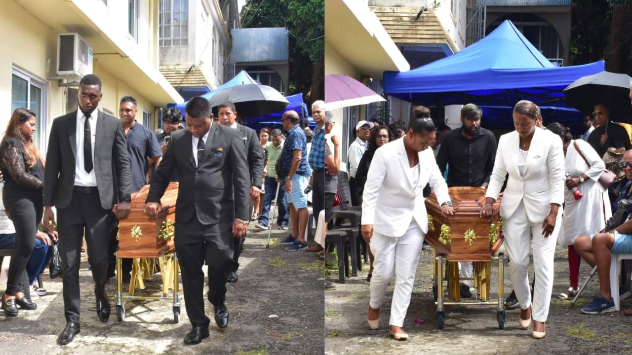 [En images] Dernier adieu au couple Mootoo Caroopen