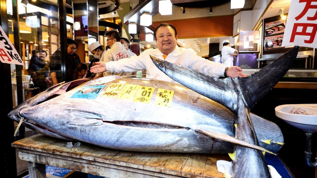 Japon : le "roi du thon" paie un poisson 2,8 millions d'euros à une vente aux enchères