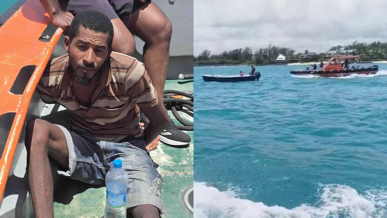Jean Ludovic Digumbur a été arrêté lors d’une opération maritime. C'est dans le lagon de Bain-Boeuf que la cavale a pris fin.