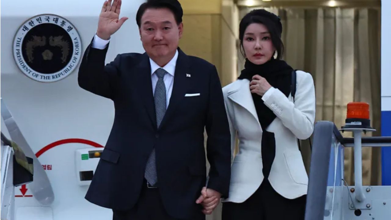 L'ancien président sud-coréen Yoon Suk Yeol et son épouse Kim Keon Hee