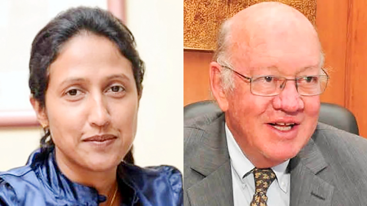 Lilowtee Rajmun-Jooseery et François de Grivel.