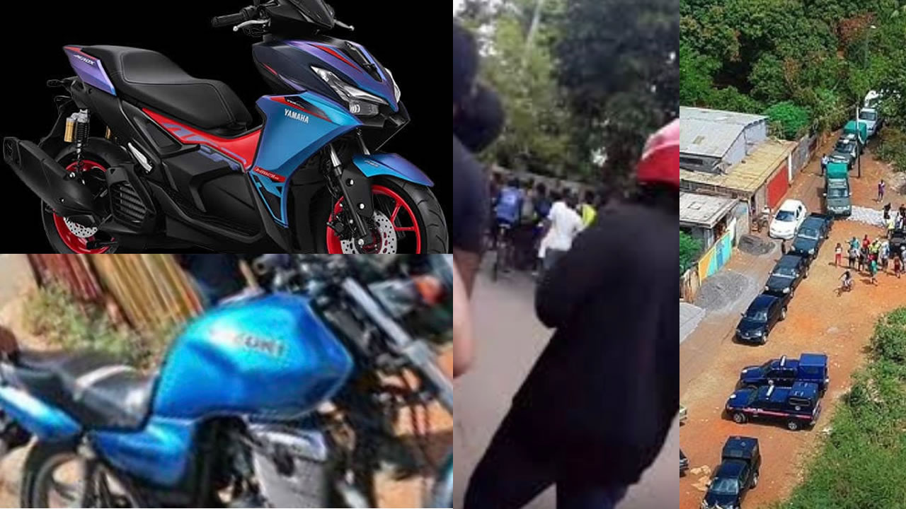 Le scooter Yamaha Aerox est souvent utilisé par les guetteurs. Les trafiquants et leurs guetteurs ont aussi recours à d’autres modèles de motos. Des guetteurs à motos sillonnent les points de vente. 