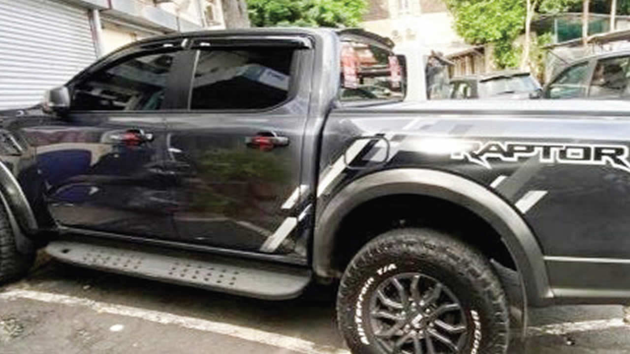 L’Adsu a saisi la Ford Raptor appartenant à Byan Labonne.