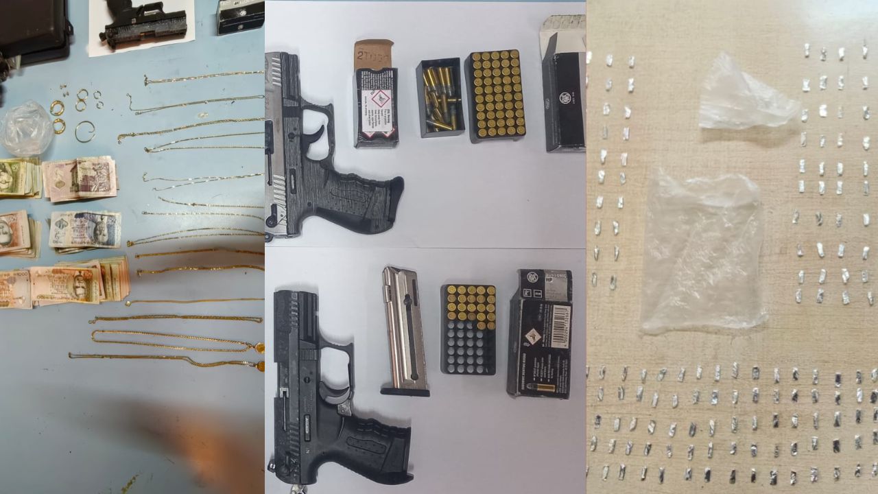 Goodlands  frère et sœur arrêtés, Rs 14,1 millions de drogue et deux revolvers saisis