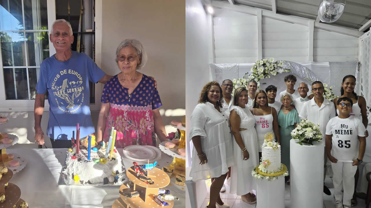 Leur complicité et leur joie de vivre sont une source d’inspiration pour leur entourage. De leur union sont nés trois enfants — Daphné, Clévio et Nathaniel — et cinq petits-enfants qui illuminent aujourd’hui leur vie de rires et de joie.