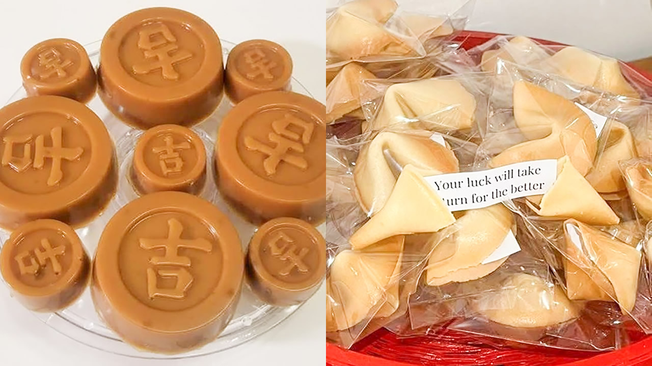 Le « gâteau la cire », un incontournable des célébrations du Nouvel An. Le « fortune cookie », la nouvelle tendance gourmande de cette année.