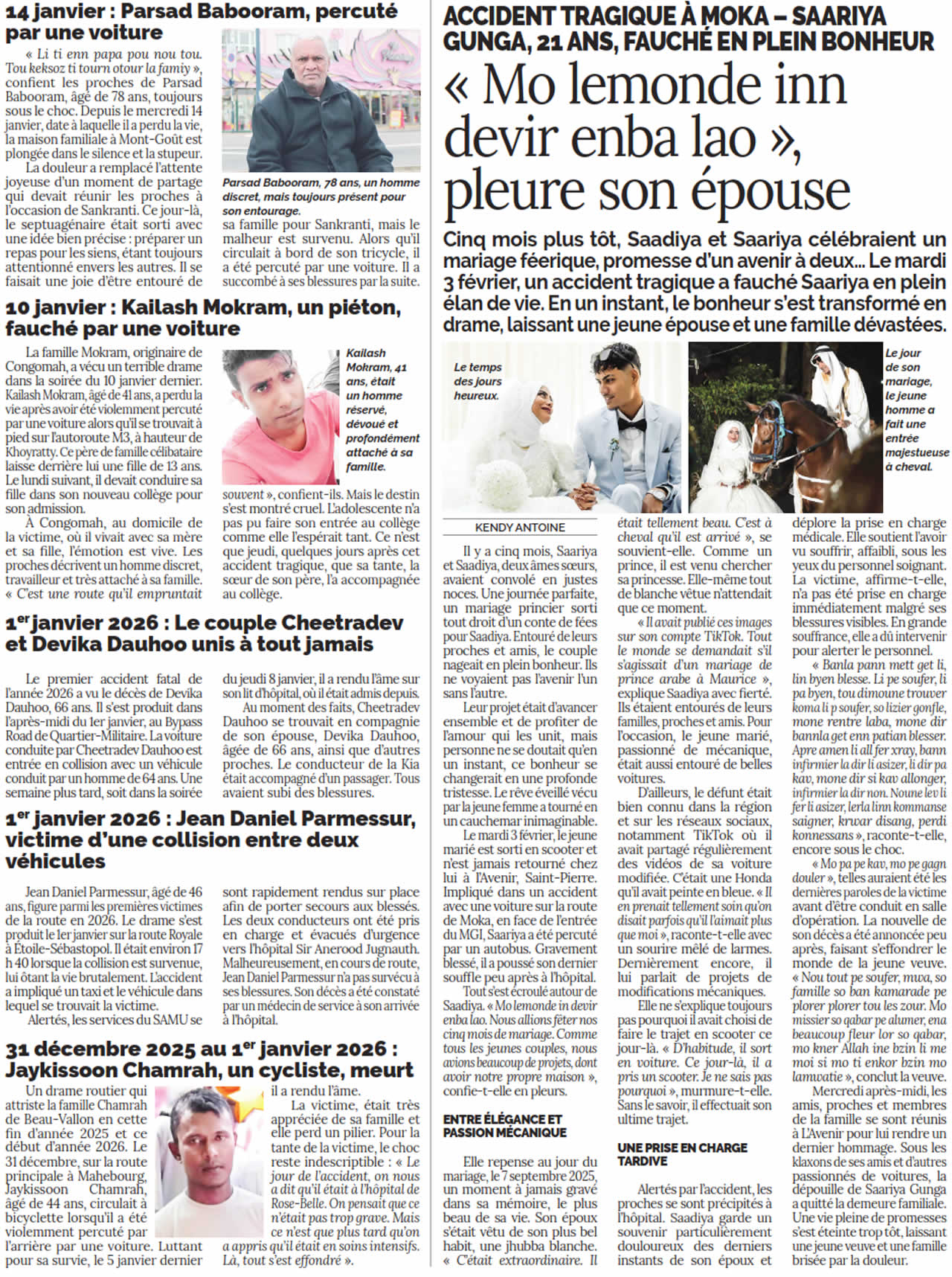 vies fauchées sur nos routes