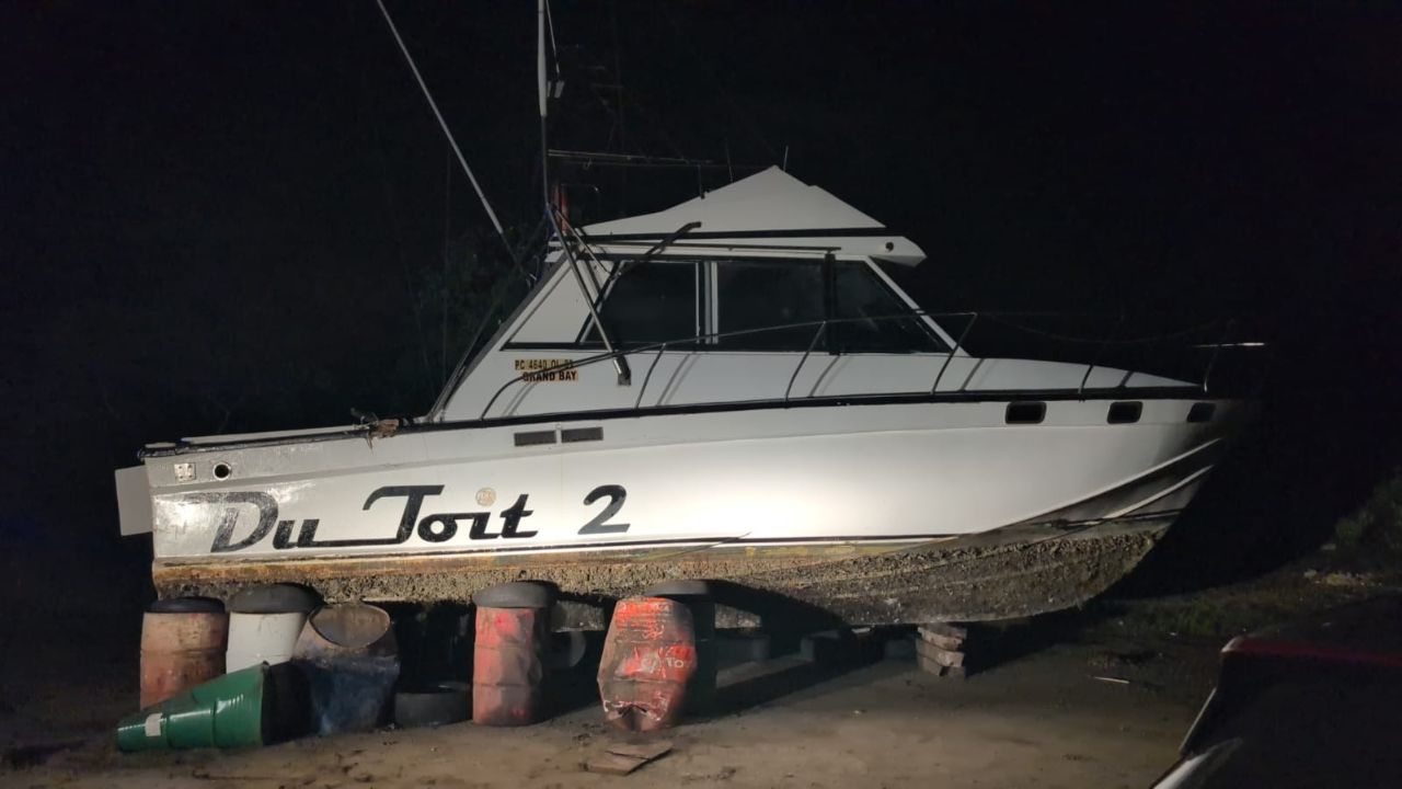 Embarcation saisie dans l'affaire de blanchiment d'argent