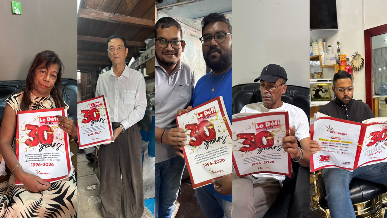 Santa Sootarsing, Mario Hung Wai Wing, Akshaye et Avnish,Denis Hojeer et Kevin Naygom.