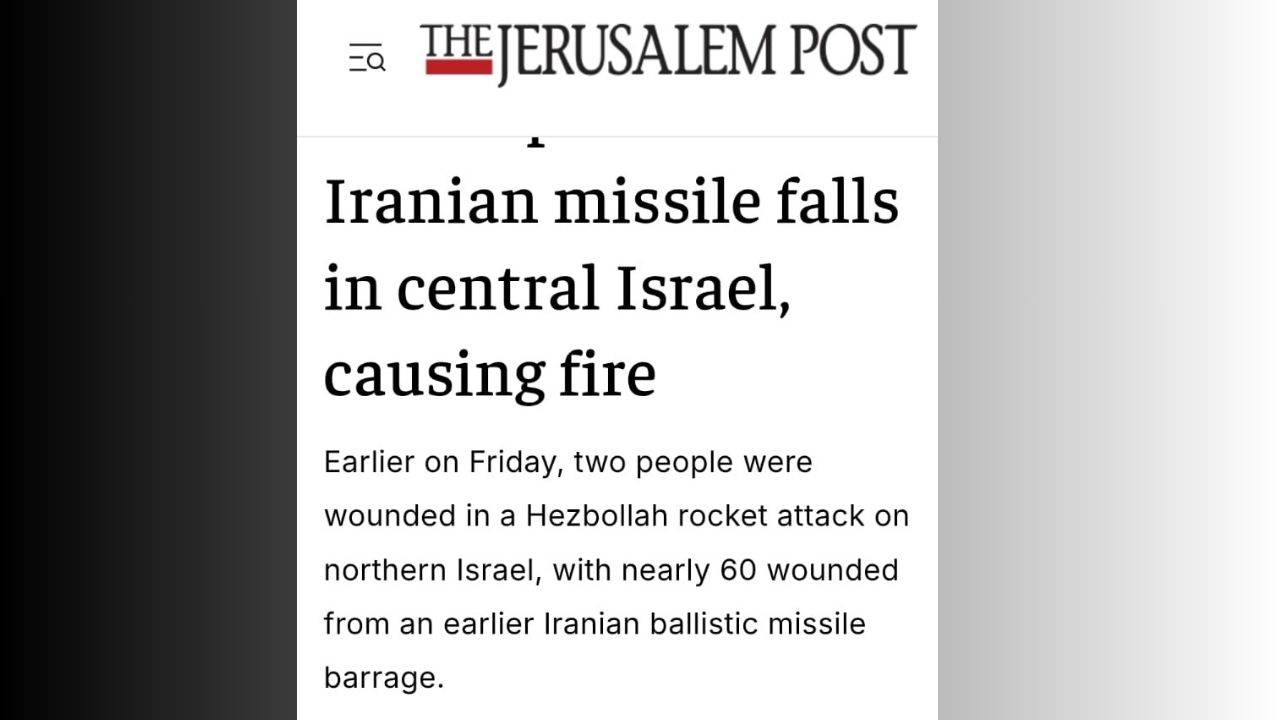 60 blessés dans le centre d’Israël à la suite d’une nouvelle attaque iranienne