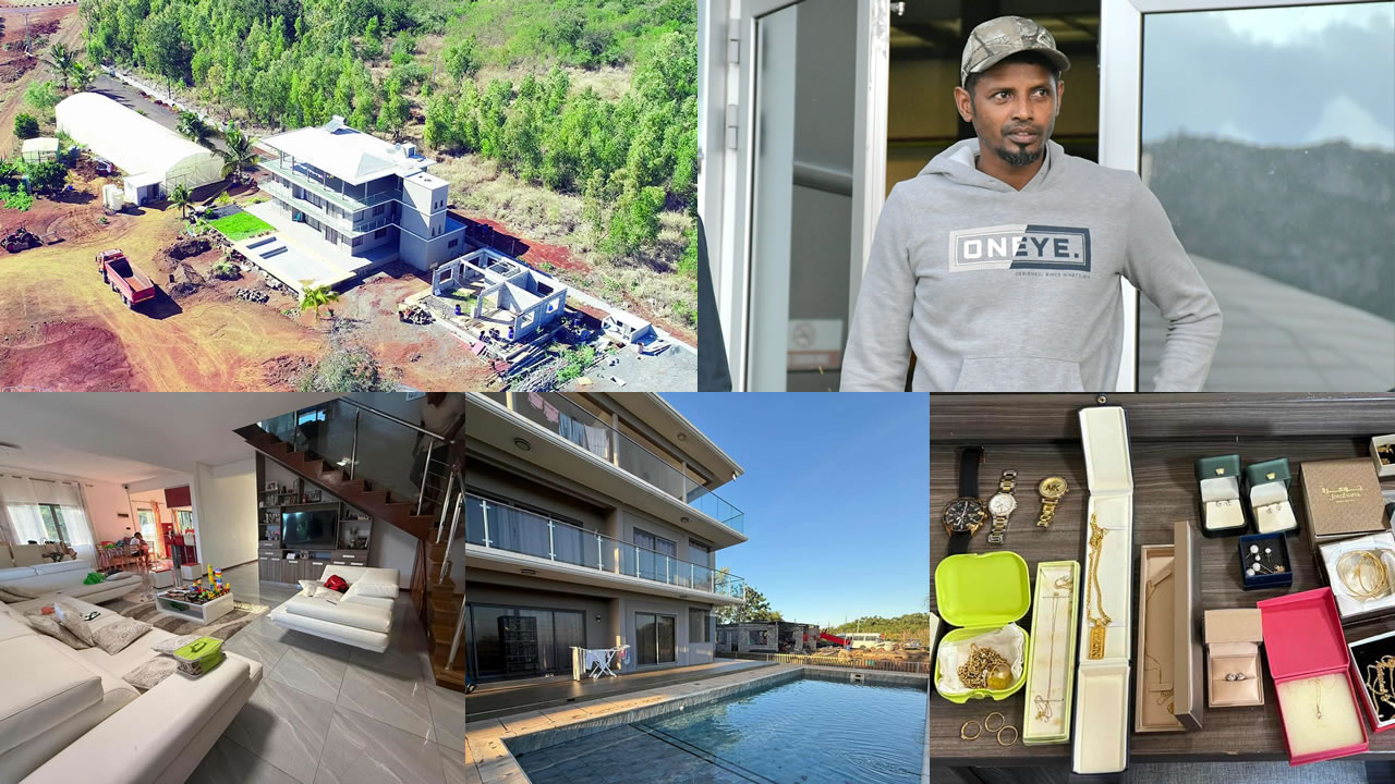 Pascal Gurbhoo est le seul à avoir été arrêté par la FCC à ce jour. En 2018, Le Défi Plus avait présenté la villa encore en construction des Gurbhoo. En 2026, cette luxueuse propriété est désormais entièrement habitable.